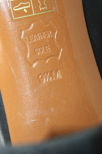 Tory Burch Womens Leather Floral Detail Ankle Boots Shoes Black Size 9.5