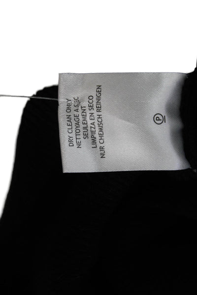 Minnie Rose Women Pullover Sweater Black Square Neck Long Sleeve Size S