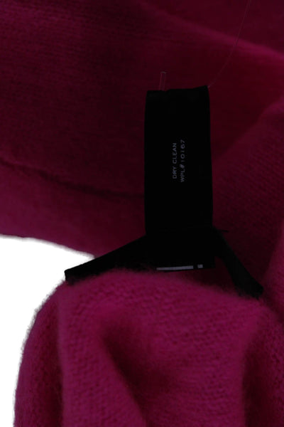 Aqua Cashmere Women Pink V-Neck 100% Cashmere Pullover Long Sleeve Size S