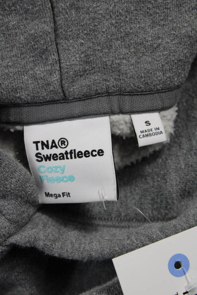 TNA Womens Pullover Hoodie Gray Long Sleeve Size S