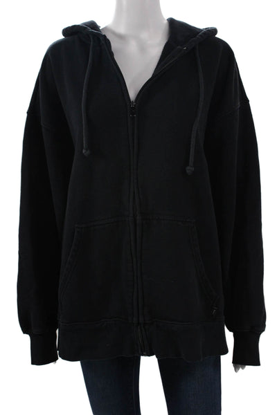 TNA Womens Full Zip Hoodie Black Size 3