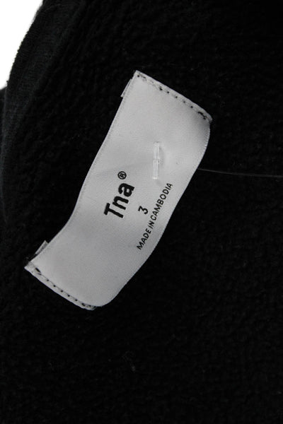 TNA Womens Full Zip Hoodie Black Size 3