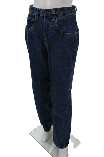 Wrangler Mens Straight Dark Blue High Rise Jeans Size 26