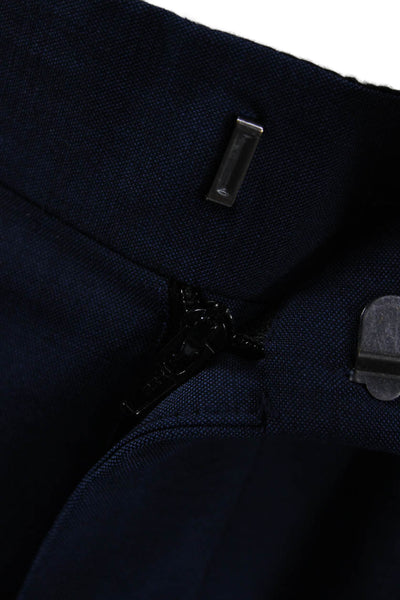 Theory Mens Ankle Cropped Dress Pants Dark Blue Wool Blend Size 32