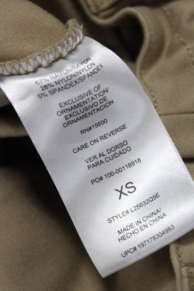 Wit & Wisdom Women Beige Drawstring Jogger Pants 29in Inseam Size XS