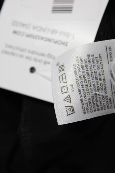 Athleta Women Black Jogger Pants Zip Nylon Spandex Size 6