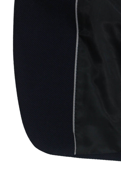 Calvin Klein Mens Dark Blue Solid Collared Button Blazer Size 40