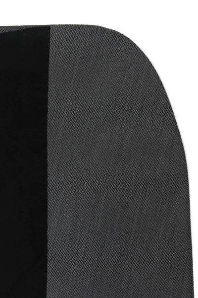 Zara Man Mens 2 Piece Herringbone Suit Gray Button Jacket Pants Size 40