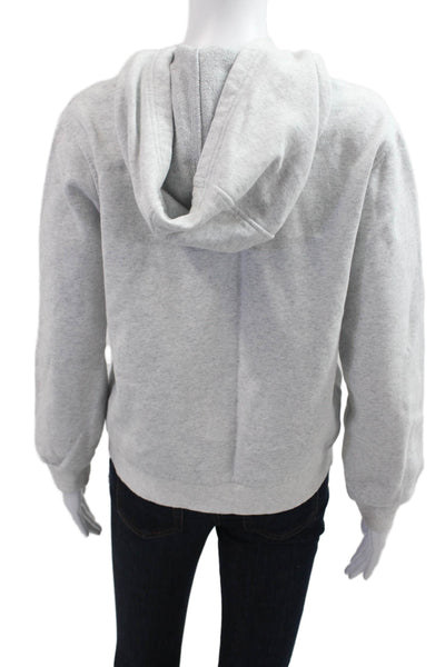 Nike Womens Full-Zip Hoodie Gray Long Sleeve Cotton Polyester Size XL
