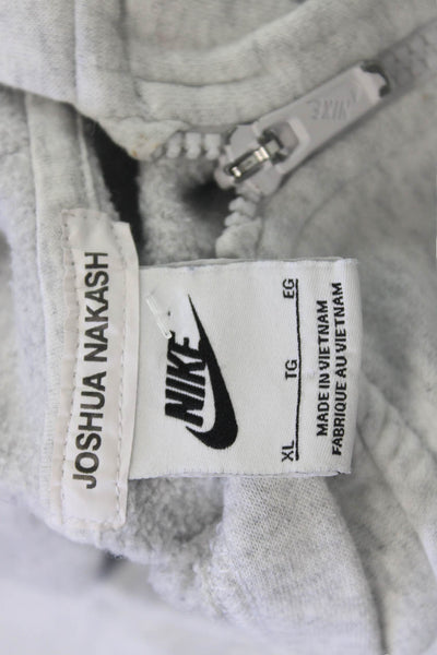 Nike Womens Full-Zip Hoodie Gray Long Sleeve Cotton Polyester Size XL