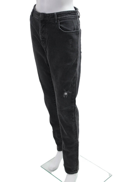 Kith Women Mom Straight Black Mid-Rise Jeans Size 34