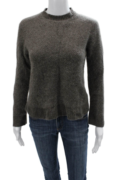 Club Monaco Womens Cashmere Pullover Dark Gray Crew Neck Long Sleeve Size M