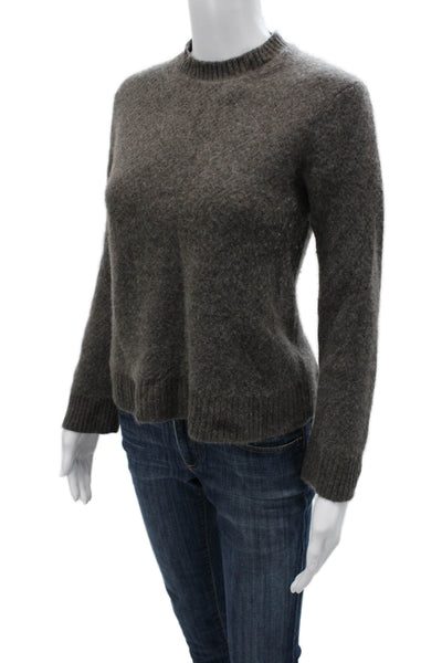 Club Monaco Womens Cashmere Pullover Dark Gray Crew Neck Long Sleeve Size M
