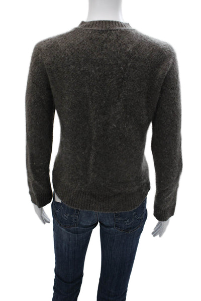 Club Monaco Womens Cashmere Pullover Dark Gray Crew Neck Long Sleeve Size M