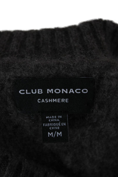 Club Monaco Womens Cashmere Pullover Dark Gray Crew Neck Long Sleeve Size M