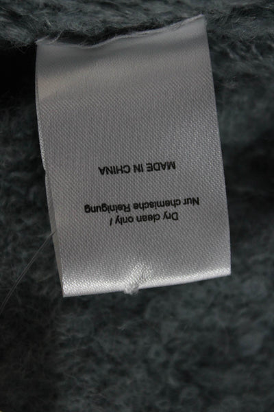 Poetry Women Pullover Sweater Gray Mock Neck Alpaca Blend Long Sleeve Size 2