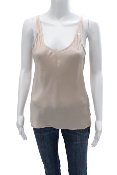 7 For All Mankind Womens Beige Silk Camisole Size S