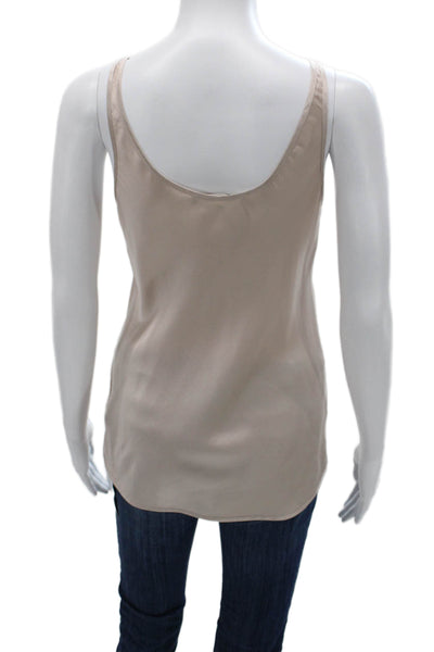 7 For All Mankind Womens Beige Silk Camisole Size S