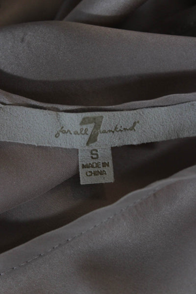 7 For All Mankind Womens Beige Silk Camisole Size S