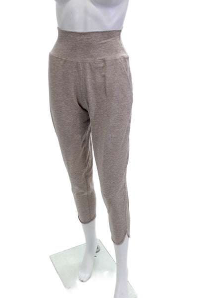 Carbon 38 Womens Cropped Sweatpants Beige Size XS