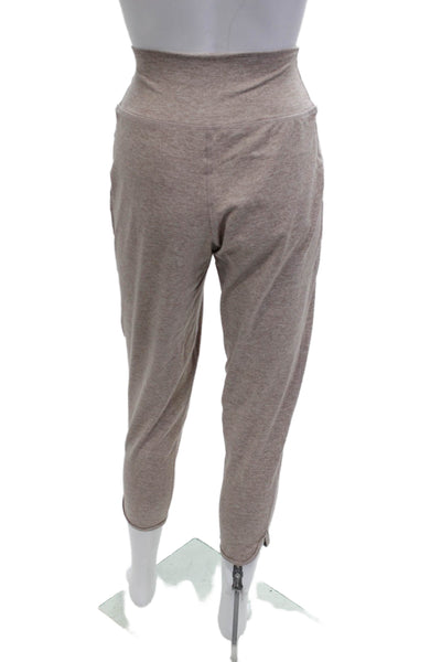 Carbon 38 Womens Cropped Sweatpants Beige Size XS