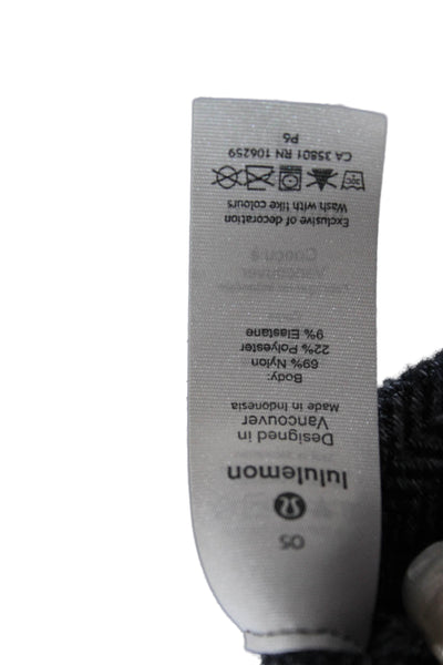 Lululemon Unisex Adults Herringbone Infinity Scarf Gray Size OS