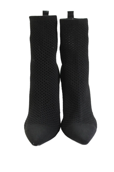 Zara Womens Pointed Toe Pull-On Stiletto Ankle Boots Black Size 7