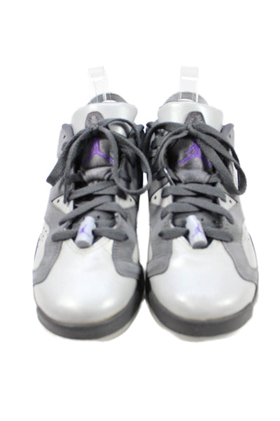 Air Jordan Boys Lace Up Air Jordan 6 Retro Low GG Sneakers Dark Gray Size 7