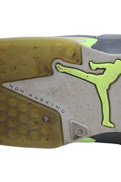 Air Jordan Boys Lace Up Air Jordan 6 Retro Low GG Sneakers Dark Gray Size 7