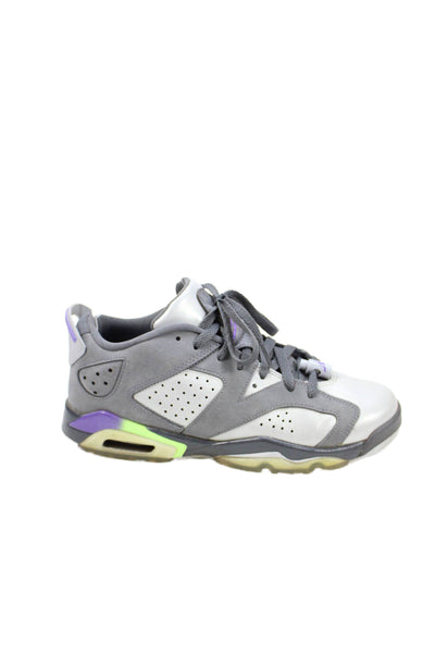 Air Jordan Boys Lace Up Air Jordan 6 Retro Low GG Sneakers Dark Gray Size 7