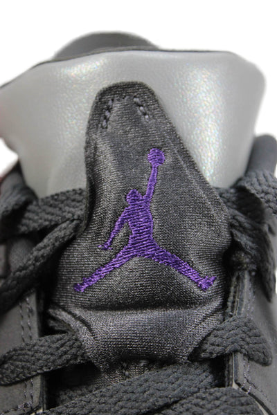 Air Jordan Boys Lace Up Air Jordan 6 Retro Low GG Sneakers Dark Gray Size 7