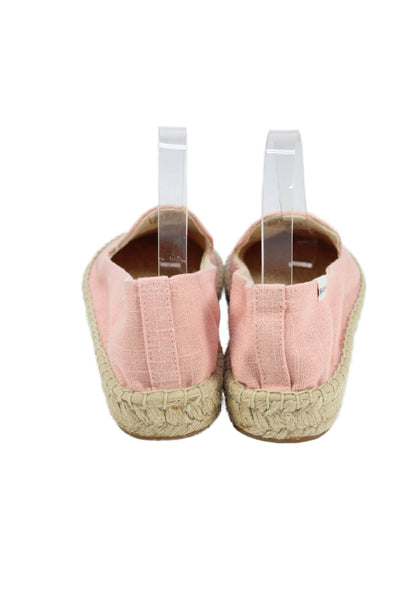 Soludos Womens Slip On Ciao Bella Canvas Espadrilles Loafers Pink Size 8.5