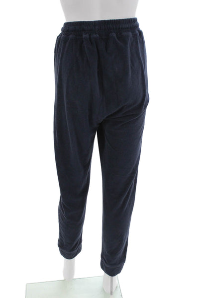 ONIA Mens Dark Blue Jogger Sweatpants Cotton Blend Drawstring Inseam 26 Size M