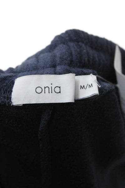 ONIA Mens Dark Blue Jogger Sweatpants Cotton Blend Drawstring Inseam 26 Size M