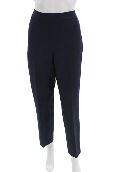 Tahari Women Dark Blue Ankle Dress Pants Polyester Spandex 27in Inseam Size 10