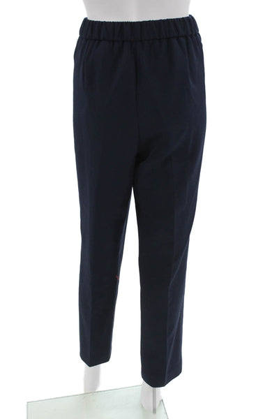 Tahari Women Dark Blue Ankle Dress Pants Polyester Spandex 27in Inseam Size 10