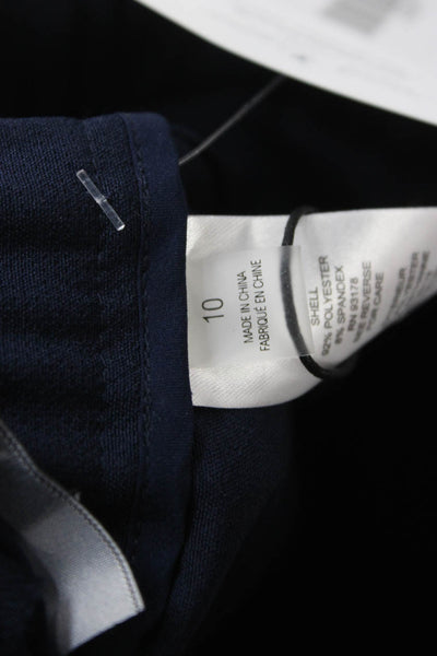 Tahari Women Dark Blue Ankle Dress Pants Polyester Spandex 27in Inseam Size 10