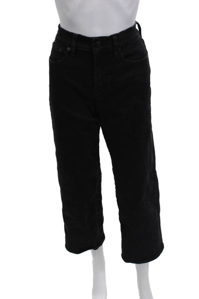 Madewell Womens Cropped Jeans Black Low Rise Size 25