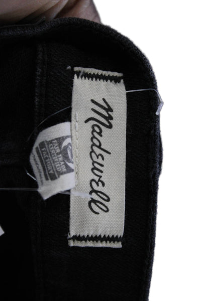 Madewell Womens Cropped Jeans Black Low Rise Size 25