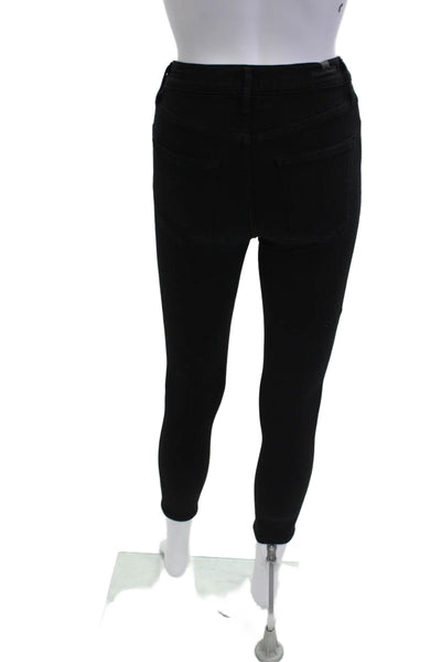 Citizens of Humanity Womens Ankle Skinny Jeans Black Mid Rise Size 25