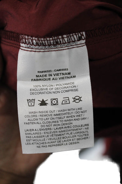 Nike Mens Windbreaker Pants Red Drawstring Nylon 90s Solid Size XS
