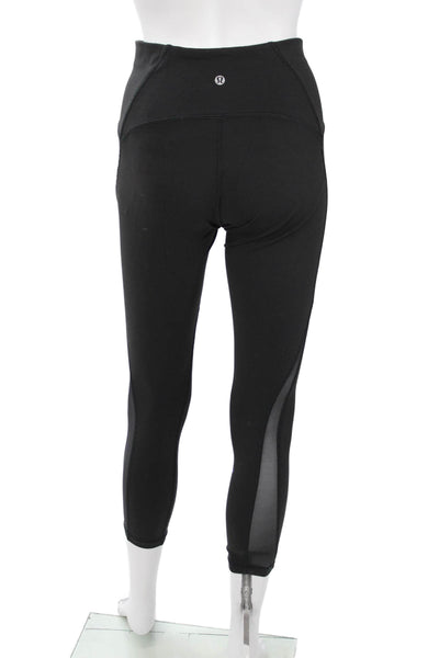 Lululemon Womens Ankle Leggings Black Nylon Blend Size 6