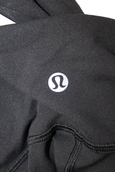 Lululemon Womens Ankle Leggings Black Nylon Blend Size 6