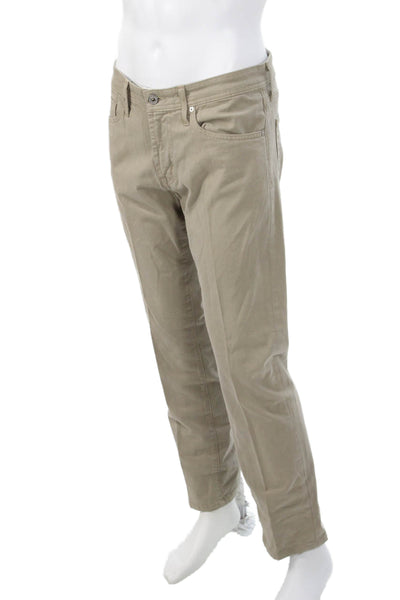 AG Adriano Goldschmied Mens Beige Chinos Size 31