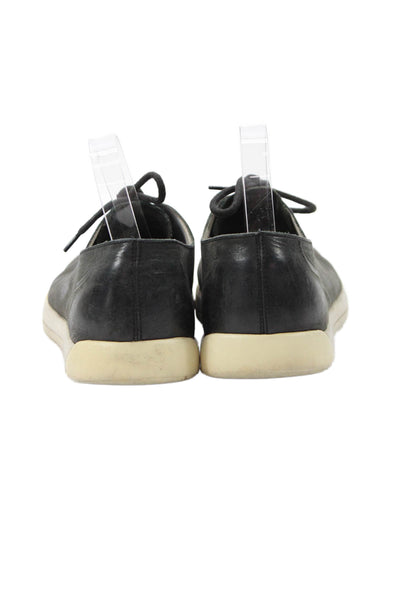 Cole Haan Men's Leather Lace Up Rubber Sole Sneakers Black Size 9.5