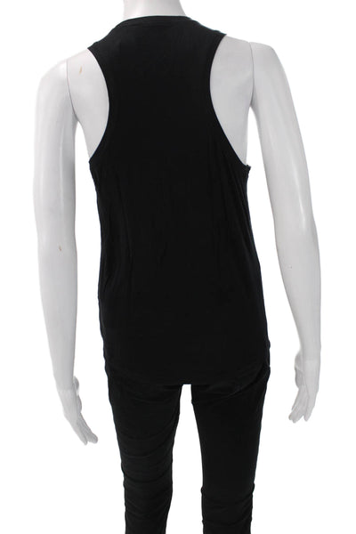 Splits59 Women Basic Tank Black Modal Crew Sleeveless Size S
