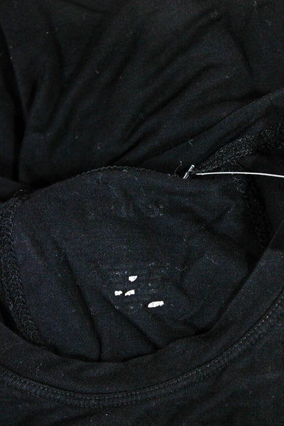 Splits59 Women Basic Tank Black Modal Crew Sleeveless Size S