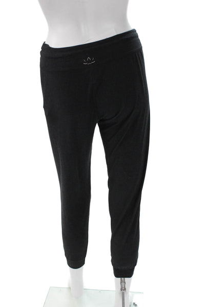 Beyond Yoga Women Jogger Sweatpants Black Drawstring 94% Polyester Size XS