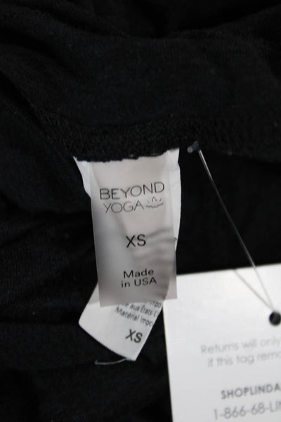 Beyond Yoga Women Jogger Sweatpants Black Drawstring 94% Polyester Size XS