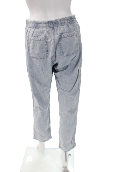 Splendid Women Jogger Pants Light Blue Cotton Drawstring Bohemian Size XS